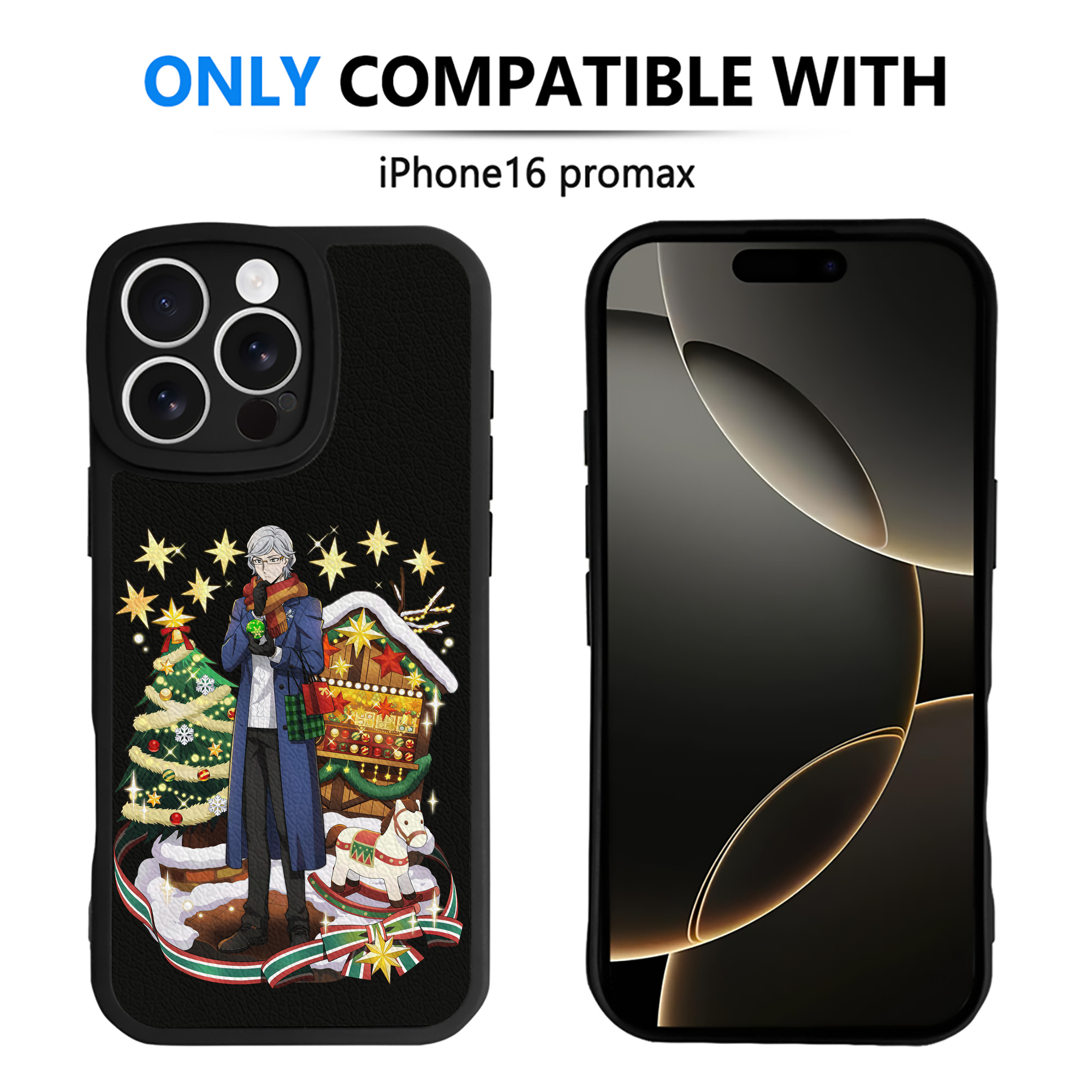 （画像用） 文豪ストレイドッグス Bungo Stray Dogs 【iPhone 16シリーズ対応】シリコンスマホケース（レザー調） 材質：シリコン